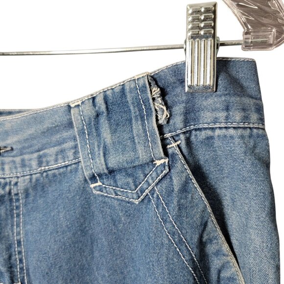 New York Players NYP21 Y2K Baggy Denim Shorts Large Hip Hop Skater Streetwear - Picture 9 of 11